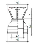 Оголовок нерж.+оцин.0,5/0,5 мм. d115/200, 150/230